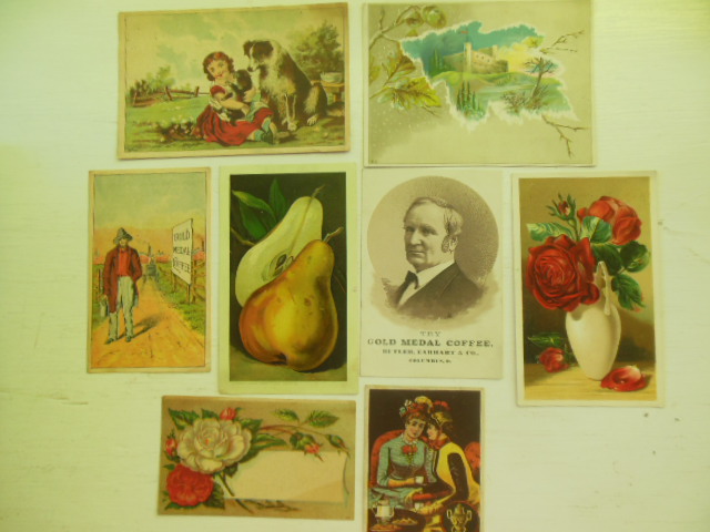 Image for Eight Coffee Trade Cards (Lion, Arbuckle, Gold Medal, Dilworth's)