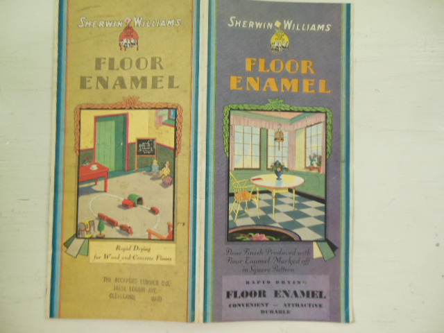 Image for Sherwin Williams Floor Enamel Vintage Brochure 1933