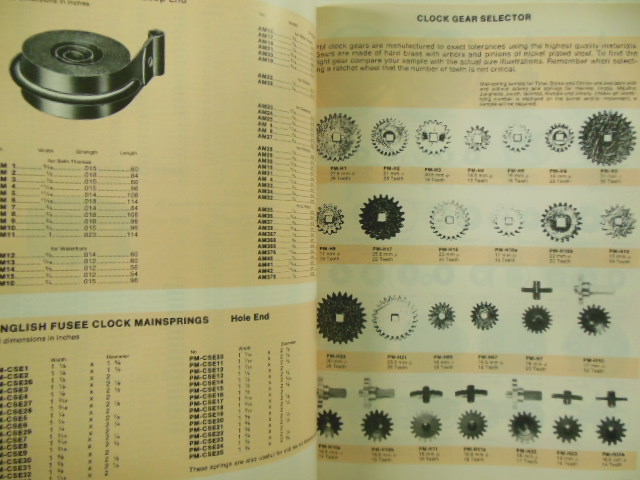 Image for PM Clock Movements Parts & Precision Tools Catalog 176