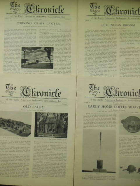 Image for The Chronicle of the Early American Industries Association 1957 (Full Run, Four Issues)