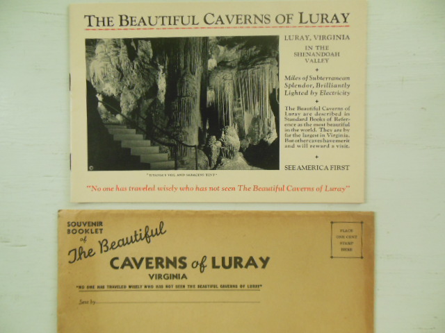 Image for The Beautiful Caverns of Luray Virginia (Orginal Envelope 1935)