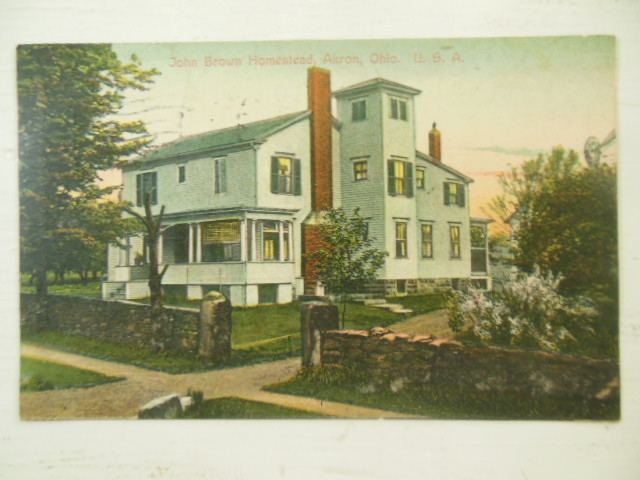 Image for John Brown Homestead, Akron, Ohio Postcard 1913