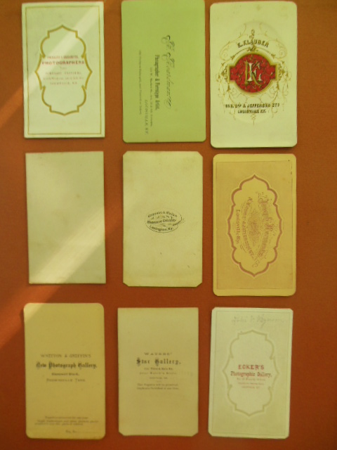 Image for Nine Carte de Visites Womens' Portraits, Kentucky