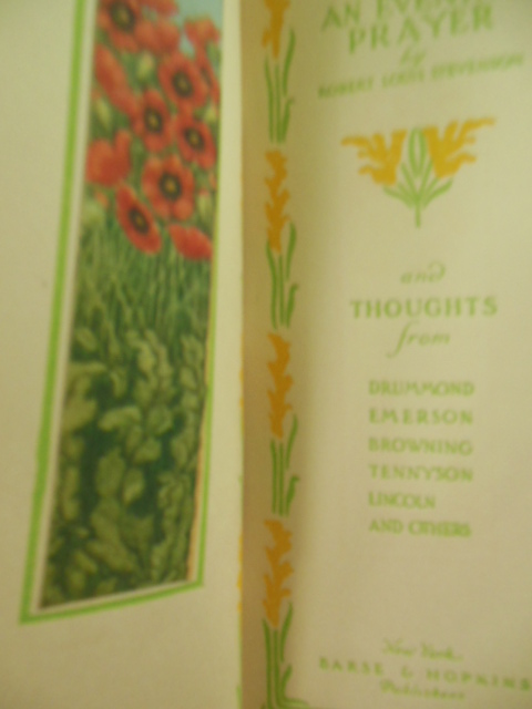 Image for An Evening Prayer Gift Book (Robert Louis Stevenson et al)