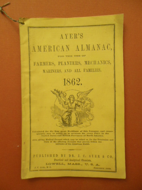 Image for Ayer's American Almanac for the Use of Farmers, Planters, Mechanics, Mariners and All Families 1862