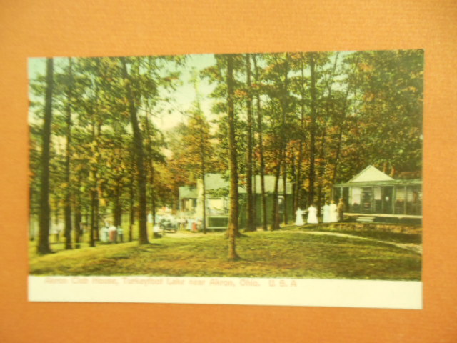 Image for Akron Club House Turkeyfoot Lake Near Akron, Ohio Color Postcard circa 1910