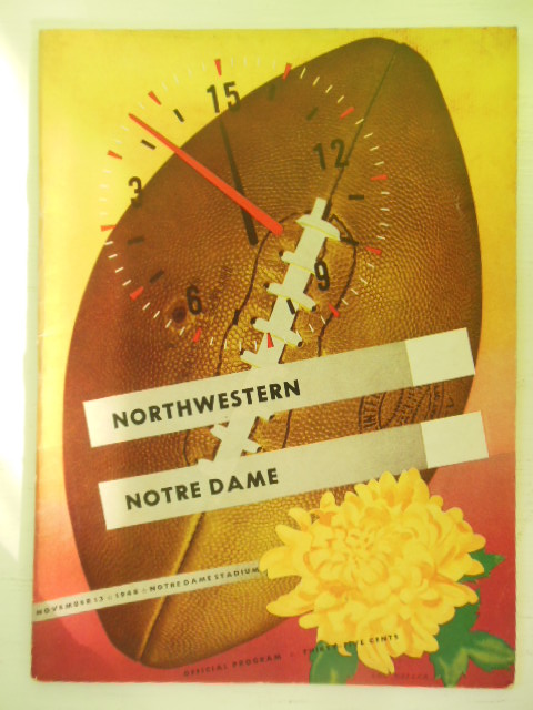 Image for Northwestern Versus Notre Dame 1948 Football Program