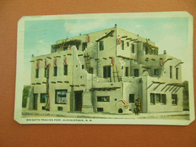 Image for Postcard Wright's Trading Post Albuquerque 1919