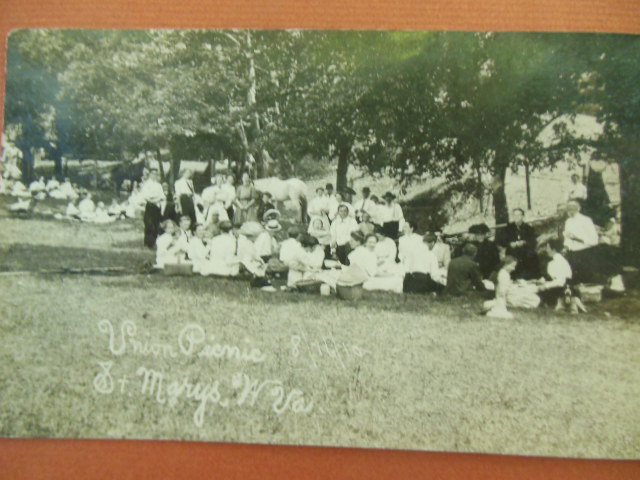 Image for Real Photo Postcard Union Picnic St. Mary's, west Virginia 1911
