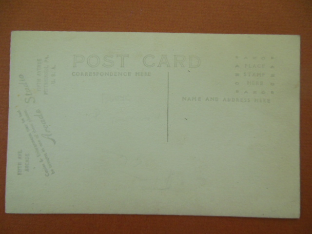 Image for Real Photo Postcard Boy Dressed as Railroad Conductor Taking Man's Ticket, Pittsburg, PA