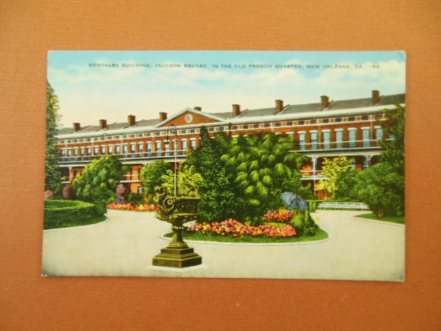 Image for Pontalba Building Jackson Square Old French Quarter New Orleans Linen Postcard