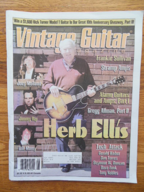 Image for Vintage Guitar Magazine October 1997 (Herb Ellis cover)