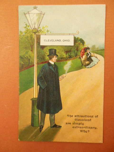 Image for The Attractions of Cleveland Postcard