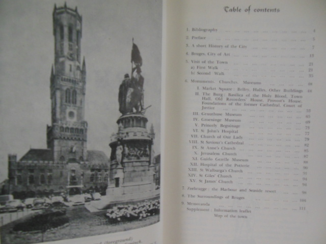 Image for Bruges City of Art Illustrated Guide With Large Map 1961
