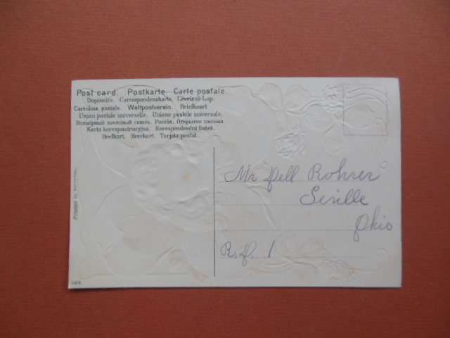 Image for Vintage Postcard Little Blond Girl in Four-Leaf Clover