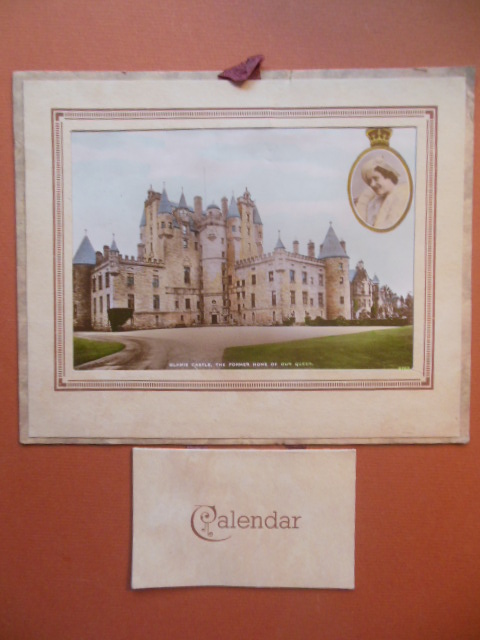 Image for 1945 British Calendar Glamis Castle former Home of the Queen