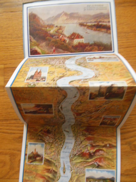 Image for Small Coloured Relief-Panorama of the Rhine With Text Inserted No. 2 (1931)
