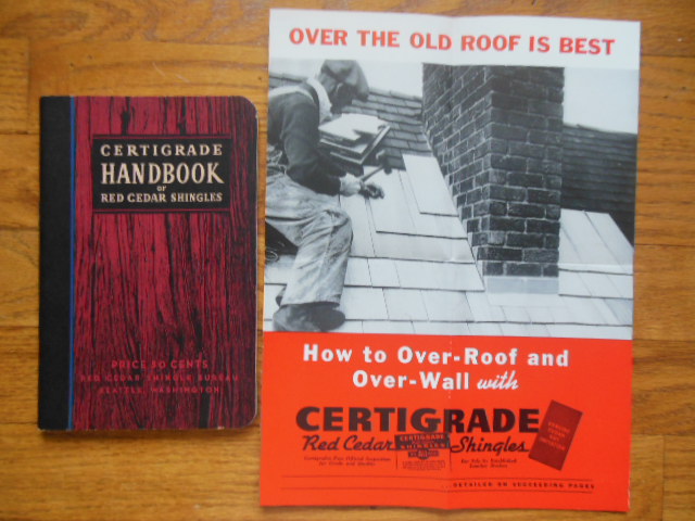 Image for Certigrade Handbook of Red Cedar Shingles Plus Over-Walling Brochure 1938