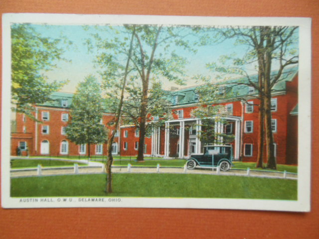 Image for Austin Hall Ohio Wesleyan University Delaware, Ohio Vintage Postcard