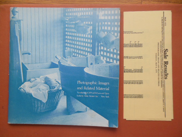 Image for Photographic Images and Related Material Sotheby's Auction Catalog May 8, 1979 (Sale Results Laid-in) Major Photographers