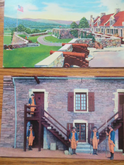 Image for South Platform & Ethan Allen Staircase Fort Ticonderoga Color Postcards (2)