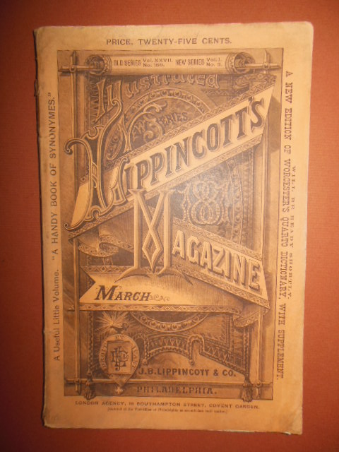 Image for Lippincott's Magazine March 1881 (The Diamond Mines of South Africa & Fanny Stevenson)