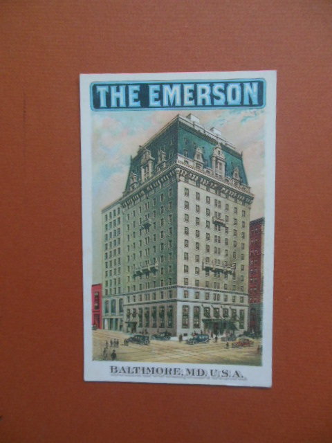 Image for The Emerson Hotel, Baltimore Maryland Postcard