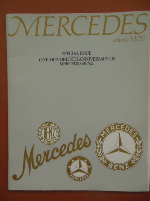 Image for Mercedes Volume XVIII Special Issue One Hundredth Anniversary of Mercedes-Benz (Includes Original Letter)