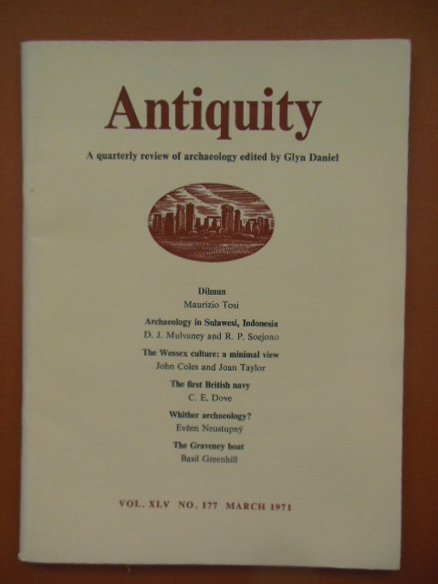 Image for Antiquity; A Quarterly Review of Archaeology March, 1971