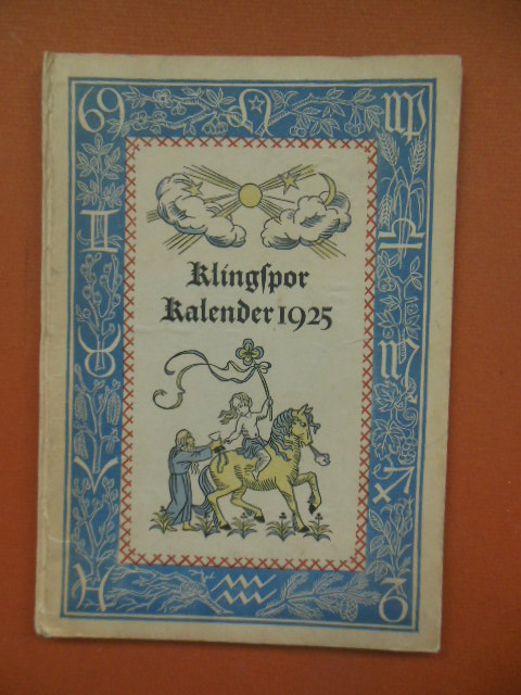 Image for Klingspor Kalender 1925 (Beautiful art, German Language)