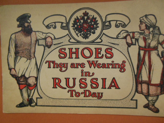 Image for Shoes They Are Wearing In Russia To-Day; Corona Kid Company, Boston (circa 1920's)