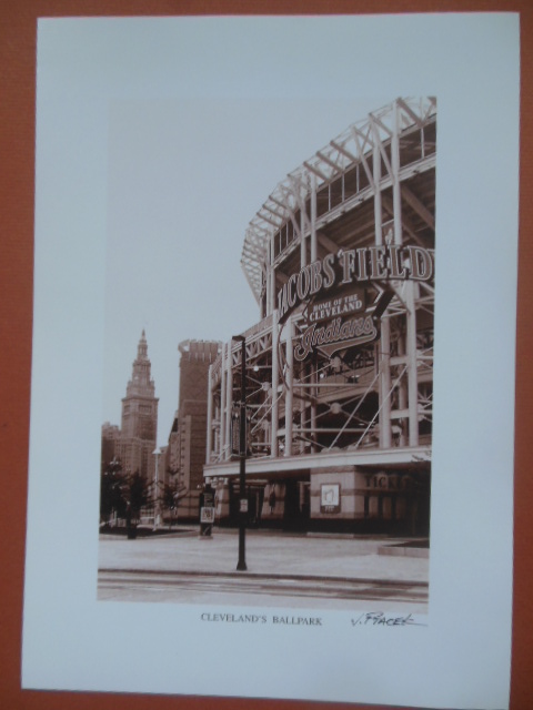 Image for Cleveland's Ballpark Jacob's Field (Print by J. Ptacek)