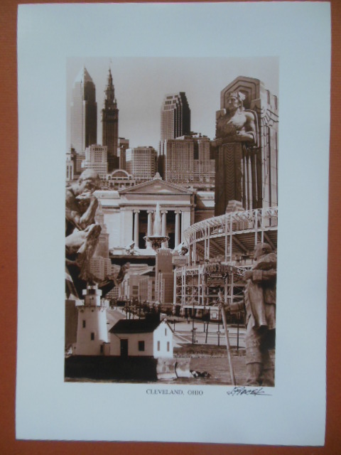 Image for Cleveland, Ohio Print J. Ptacek