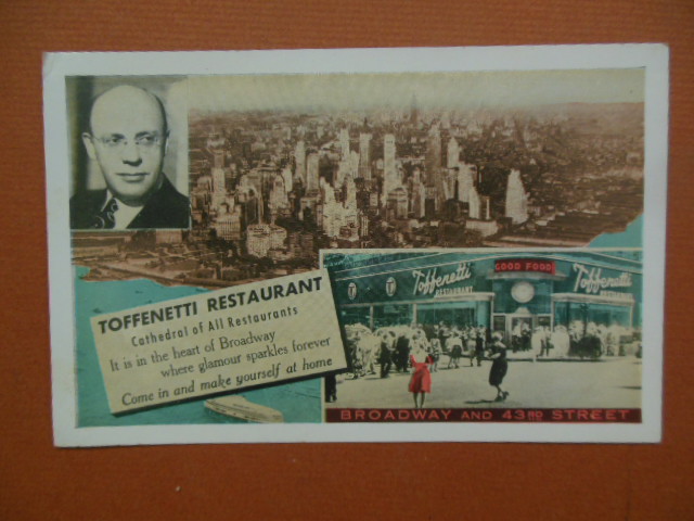 Image for Toffenetti Restaurant Times Square Postcard (1951)