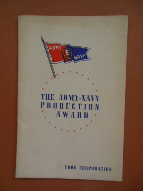 Image for Presentation Program Army-Navy Production Award York Corporation 1943