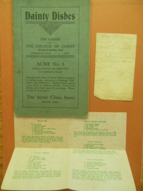 Image for Dainty Dishes The Church of Christ Cuyahoga Falls, Ohio Building Fund Cookbook