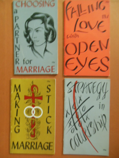 Image for Four Roman Catholic Marriage Pamphlets 1950's; Choosing A Partner for Marriage, Falling in Love with Open Eyes, Strategy in Courtship and Making Marriage Stick