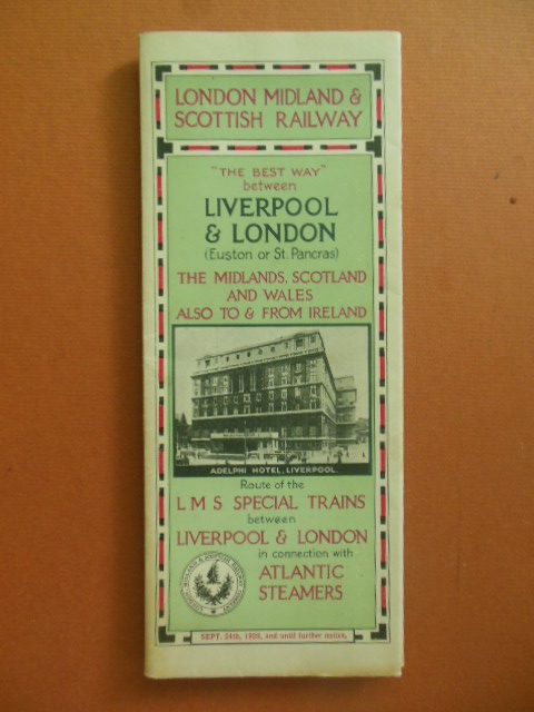 Image for London Midland & Scottish Railway 1928 Brochure (Folds out to 21"x36" Color Map at Back)