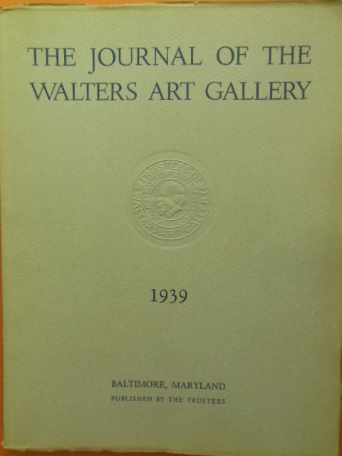 Image for The Journal of the Walters Art Gallery 1939