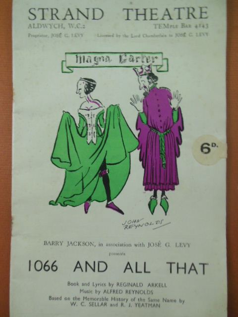 Image for Strand Theatre The Magazine Programme 1935 (1066 and All That)