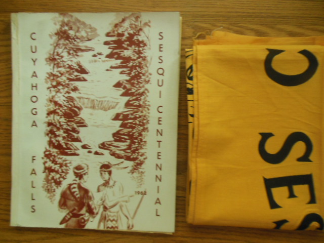Image for Cuyahoga Falls Sesquicentennial Cloth Banner and Sesquicentennial Program (Ohio, 1962)