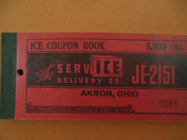 Image for Ice Coupon Book The ServICE Delivery Co., Akron, Ohio (1920's)