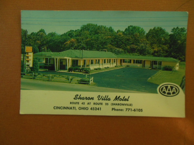 Image for Plastichrome Postcard Sharon Villa Motel Route 42 at Route 25 (Sharonville, Ohio)