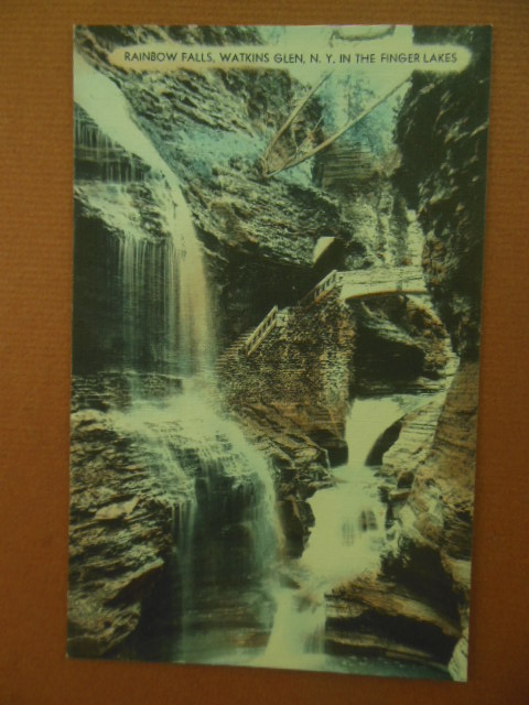 Image for Color Postcard Rainbow Falls, Watkins Glen N.Y. in the Finger Lakes (Unused)