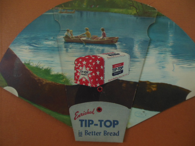 Image for Tip-Top Bread Novelty Advertising Fan (1950 Pittsburgh)