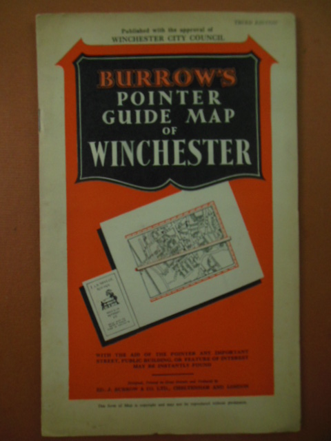 Image for Burrow's Pointer Guide Map of Winchester, England (Third Edition 1930's)