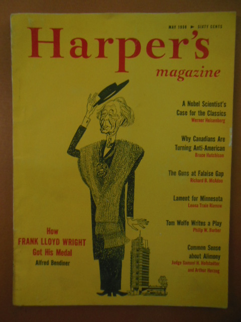 Image for Harper's Magazine, May, 1958 (Frank Lloyd Wright)