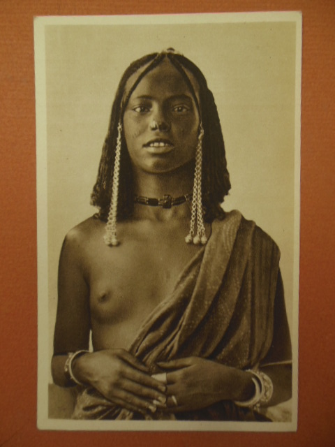 Image for Costumi Africa Orientale Postcard Series 29 Young African Woman Jewelry (1920's)