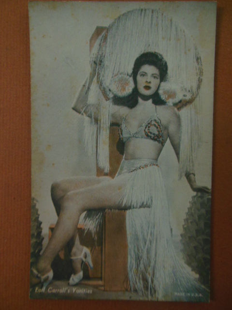Image for Tinted Postcard Earl Carroll's Vanities Showgirl