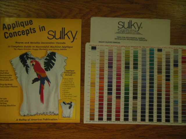 Image for Applique Concepts in Sulky Rayon & Metallic Decorative Threads (1996 with Color Chart)